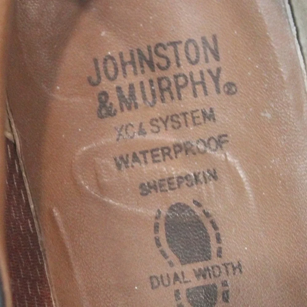Johnston & Murphy XC4 Waterproof Sheepskin Men's‎ Slip On Shoes Size 11.5 M